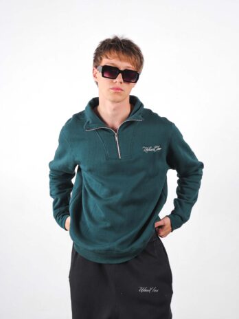 BUZO MEDIO CIERRE CLASS VERDE BOTELLA