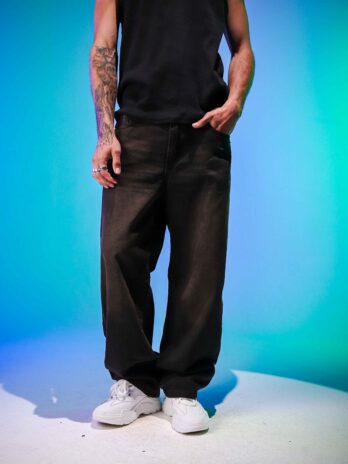 JEANS BAGGY OXIDO COFFEE