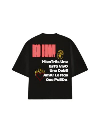 REMERA BOXY BLACK DTMF TOUR