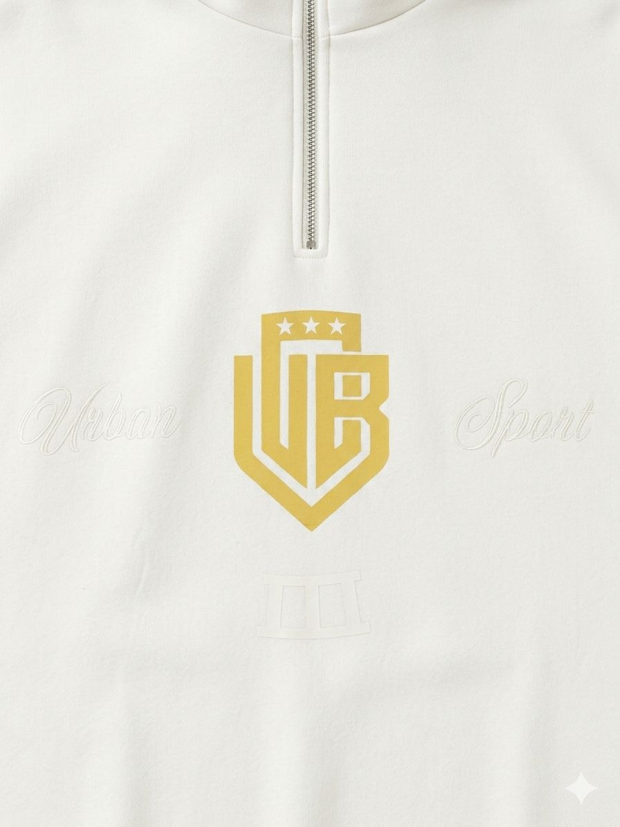 BUZO MEDIO CIERRE URBAN SPORT III OFF WHITE - Imagen 2