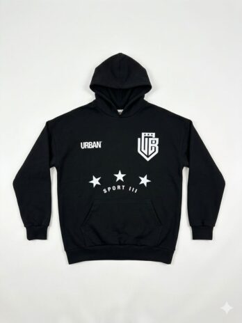 HOODIE 3 ESTRELLAS SPORT III BLACK