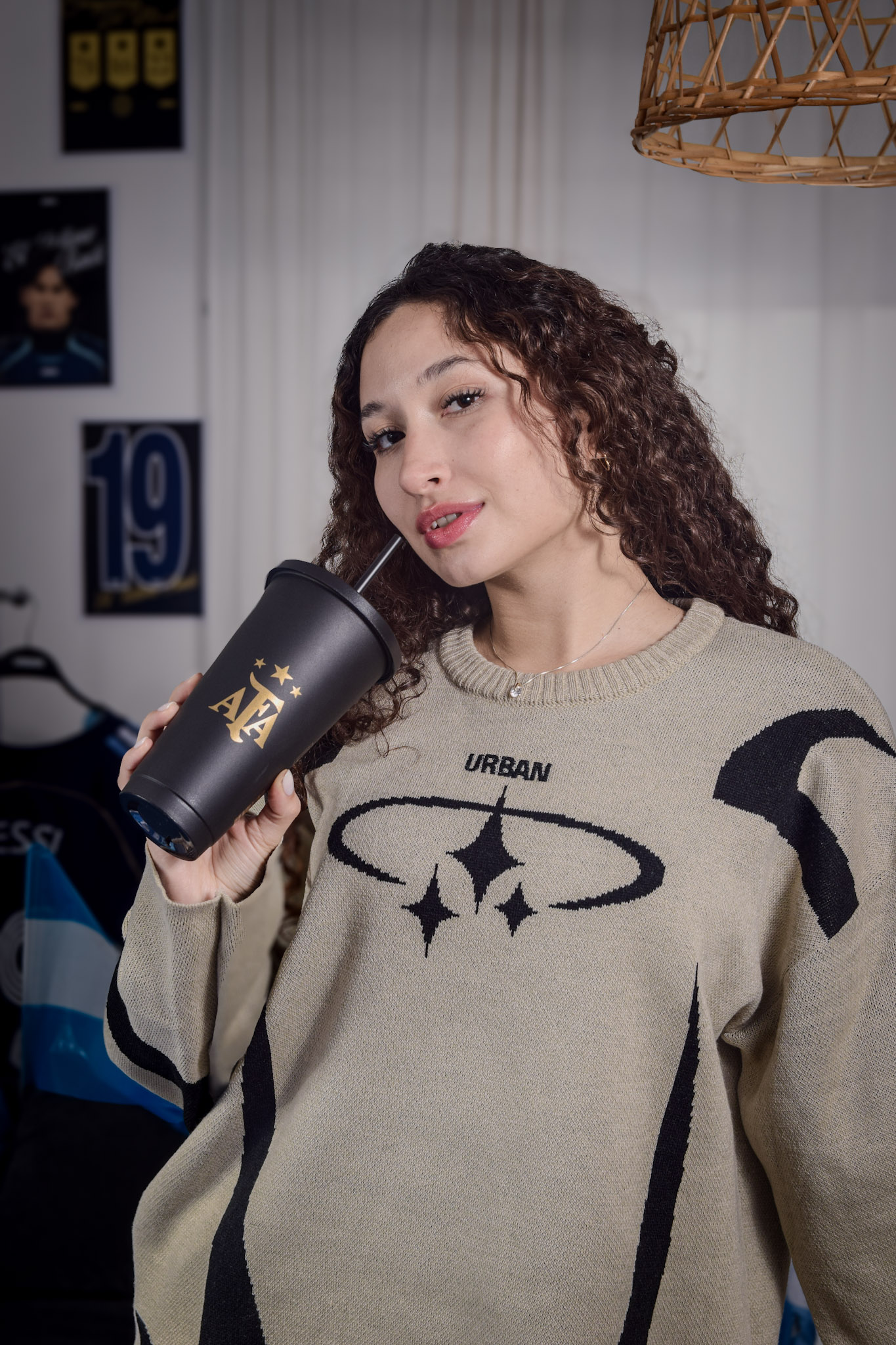 SWEATER TEJIDO - 3 ESTRELLAS - BEIGE - Imagen 4
