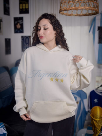 HOODIE – ARGENTINA #2 – OFF WHITE