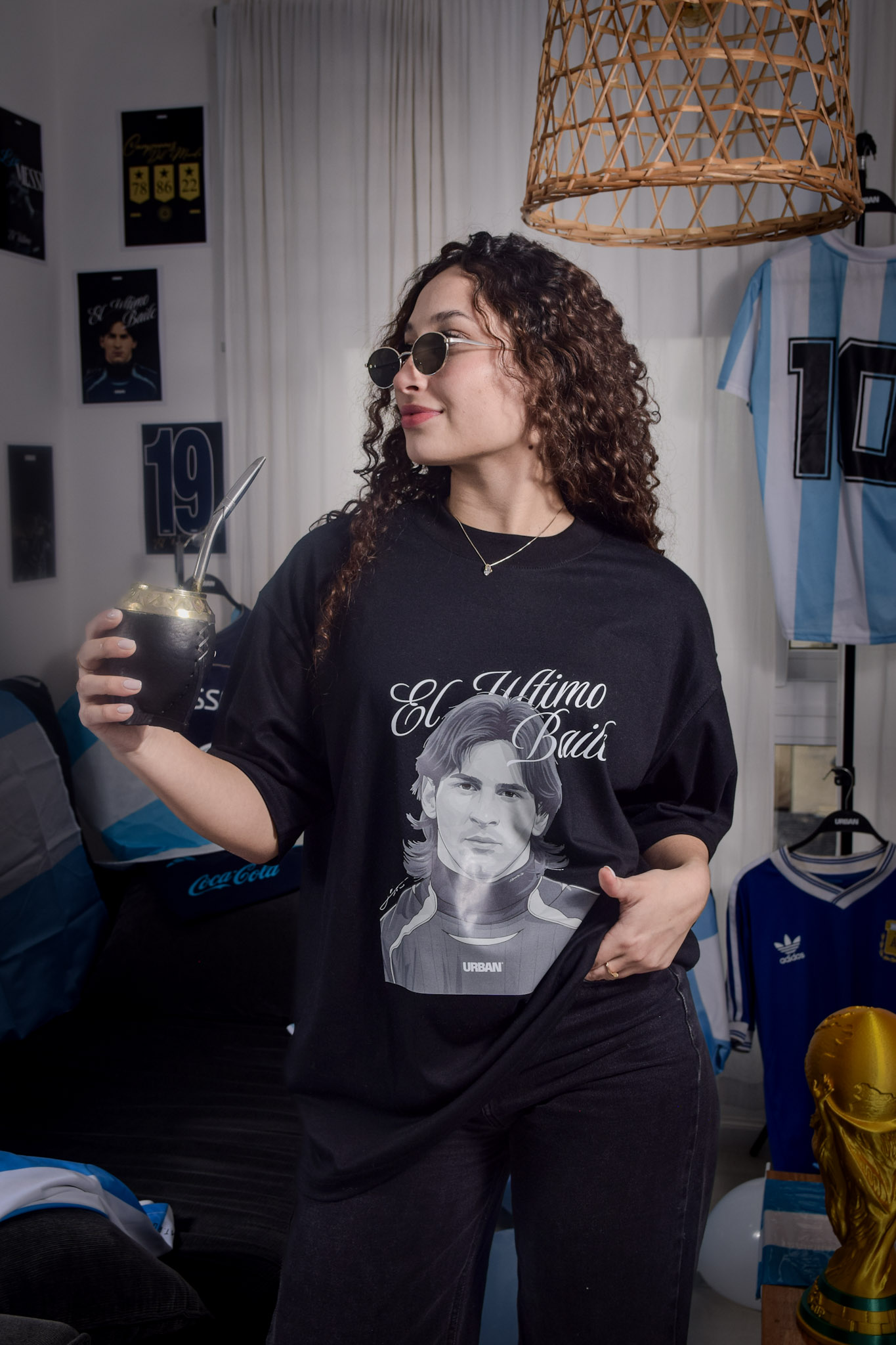 REMERA OVERSIZE - MESSI - BLACK - Imagen 3