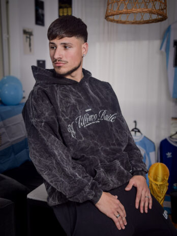 BUZO BOXY – EL ULTIMO BAILE – STONE WASH BLACK