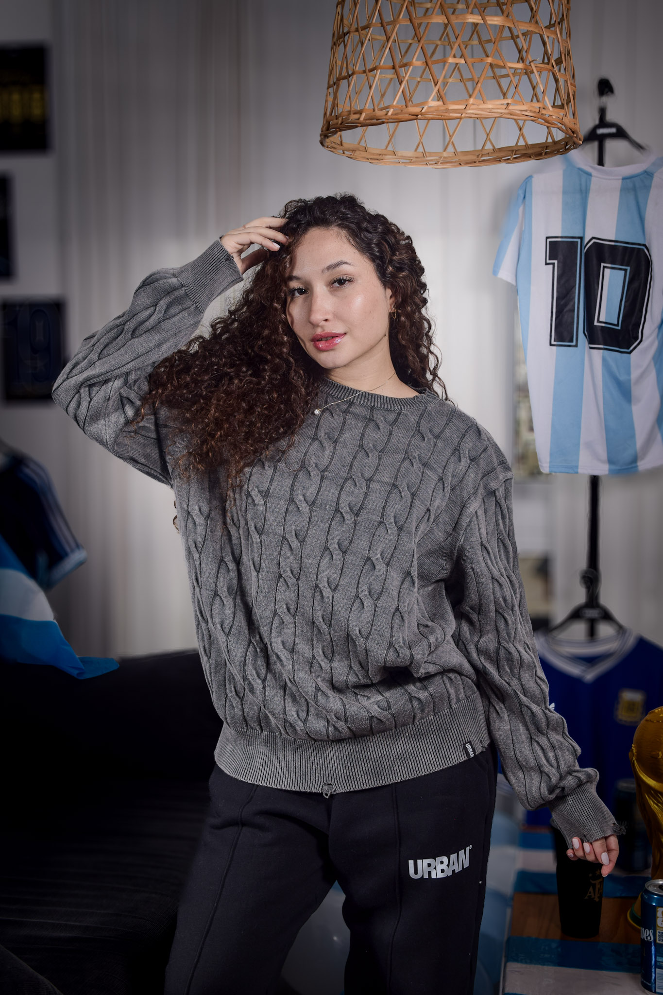 SWEATER ROTURAS URBAN - STONE WASH - Imagen 3