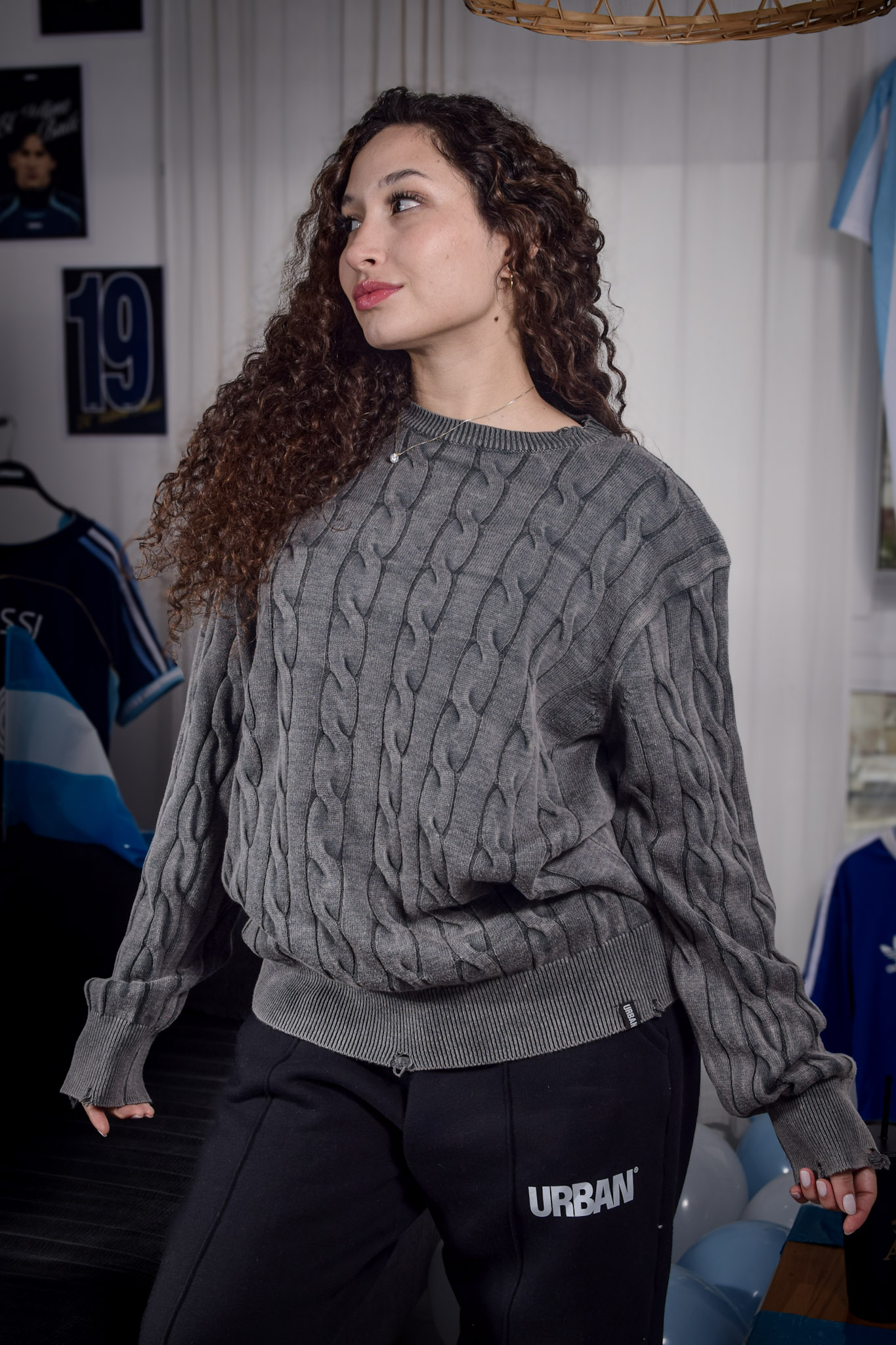 SWEATER ROTURAS URBAN - STONE WASH - Imagen 4