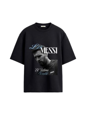 REMERA OVERSIZE – MESSI #2 – BLACK