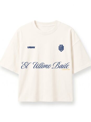 REMERA BOXY – ULTIMO BAILE 19 – WHITE