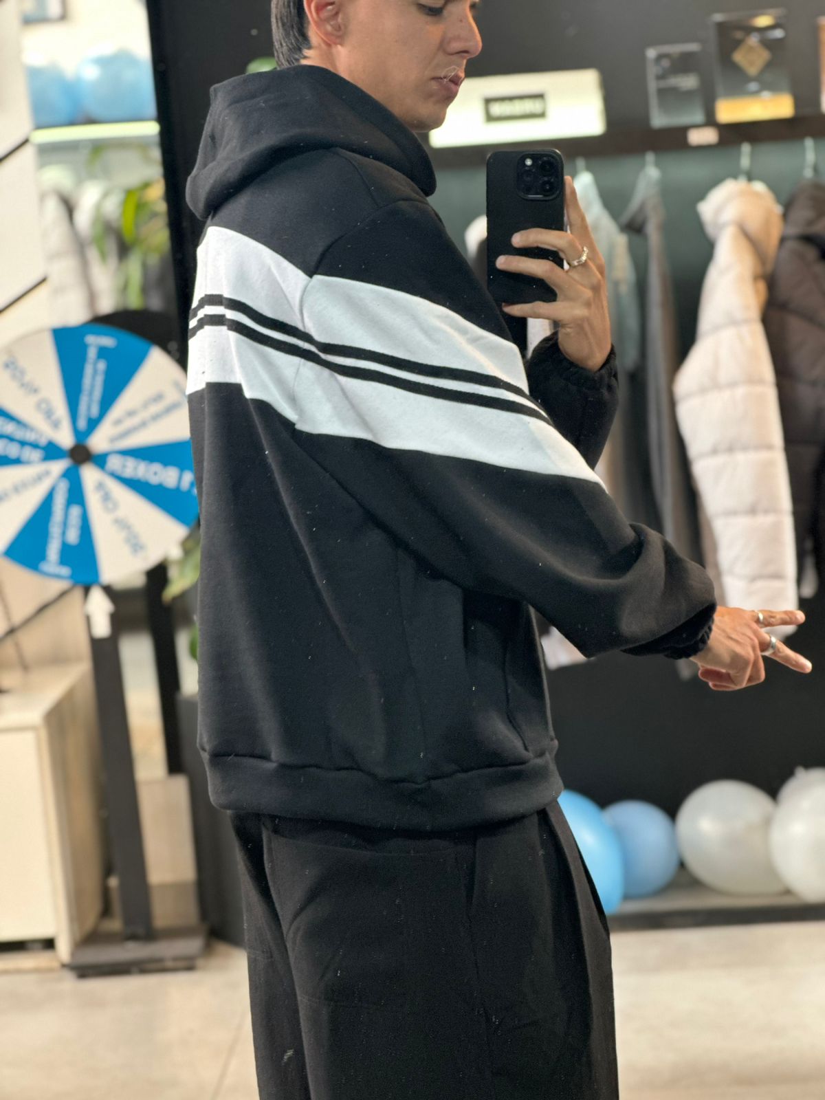 HOODIE ATHLETIC URBAN BLACK - Imagen 4
