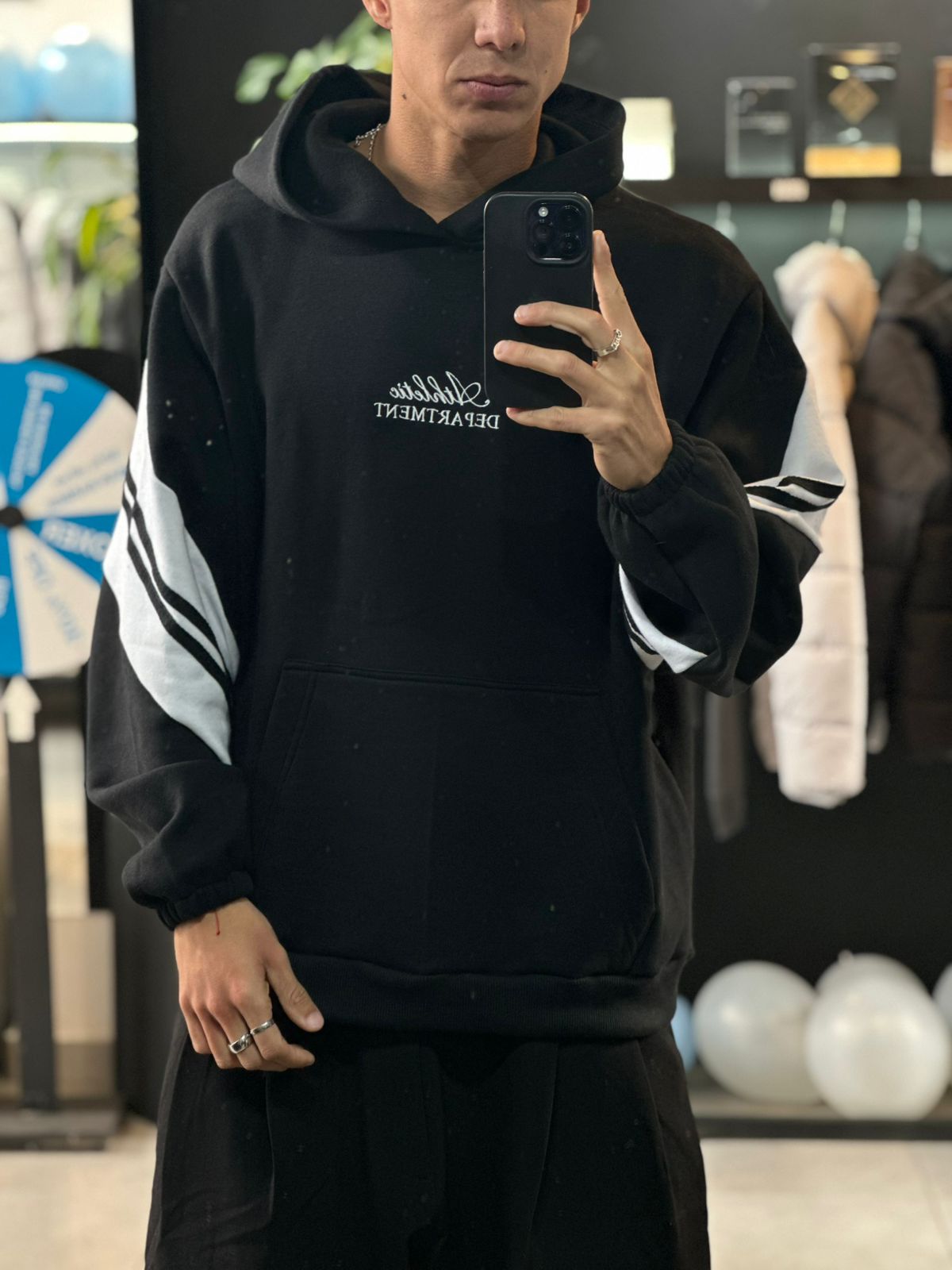 HOODIE ATHLETIC URBAN BLACK - Imagen 3