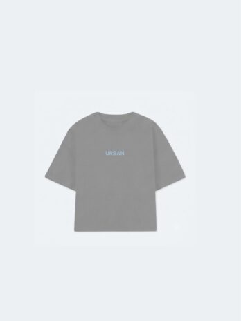 REMERA BOXY GRIS URBAN BASIC