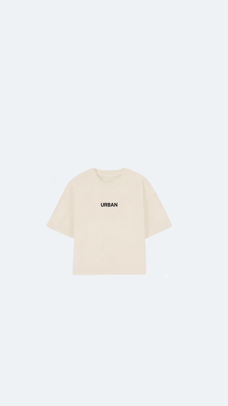 REMERA BOXY WHITE URBAN BASIC