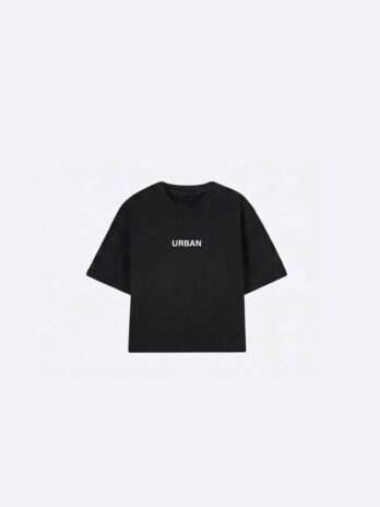 REMERA BOXY BLACK URBAN BASIC