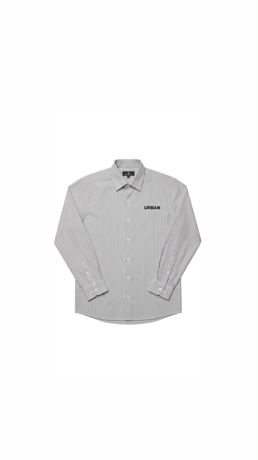 CAMISA STRIPE URBAN BASIC BLACK
