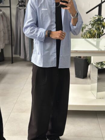 CAMISA STRIPE URBAN BASIC AZUL