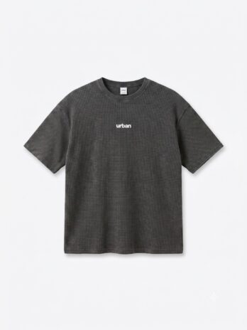 REMERA WAFFLE URBAN BASIC GRIS TOPO