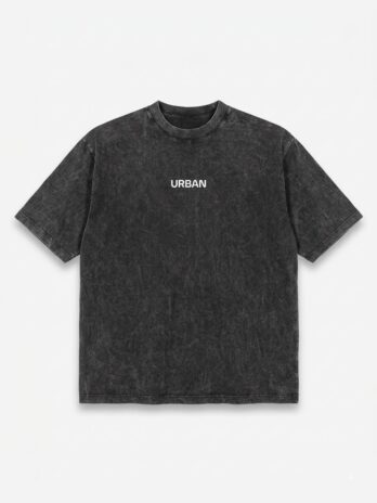 REMERA URBAN BASIC STONE WASH BLACK