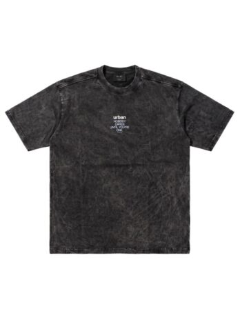 REMERA URBAN NOBODY STONE WASH BLACK