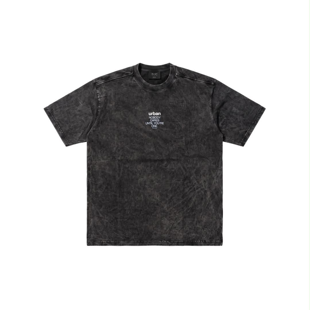 REMERA URBAN NOBODY STONE WASH BLACK