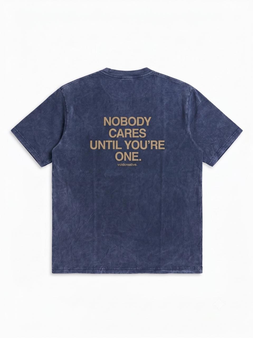 REMERA URBAN NOBODY STONE WASH BLUE - Imagen 2