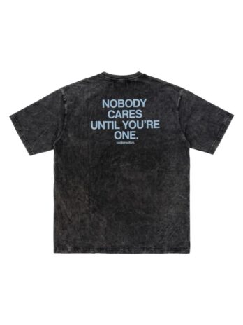 REMERA URBAN NOBODY STONE WASH BLACK