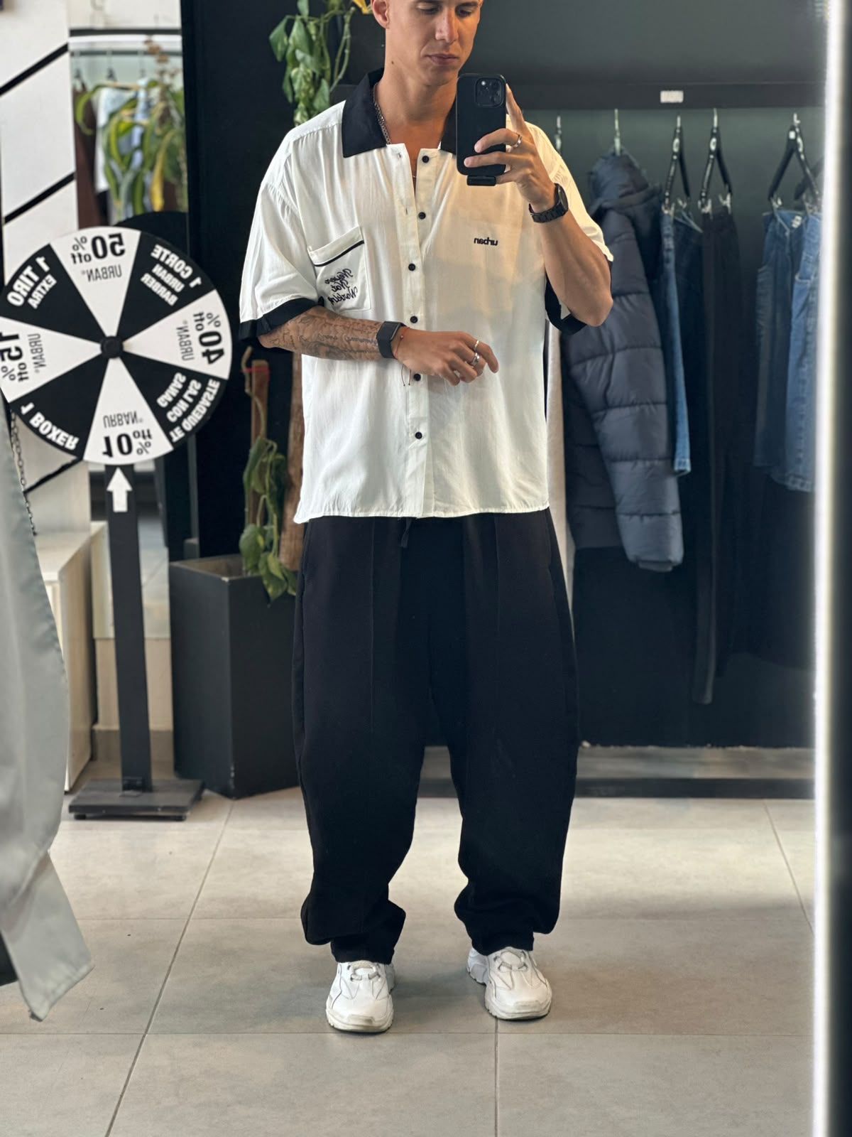 CAMISA NEVER NOT WORKING WHITE - Imagen 2