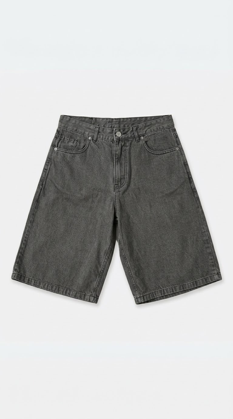 BERMUDA JEAN BAGGY URBAN - GRIS OXIDO