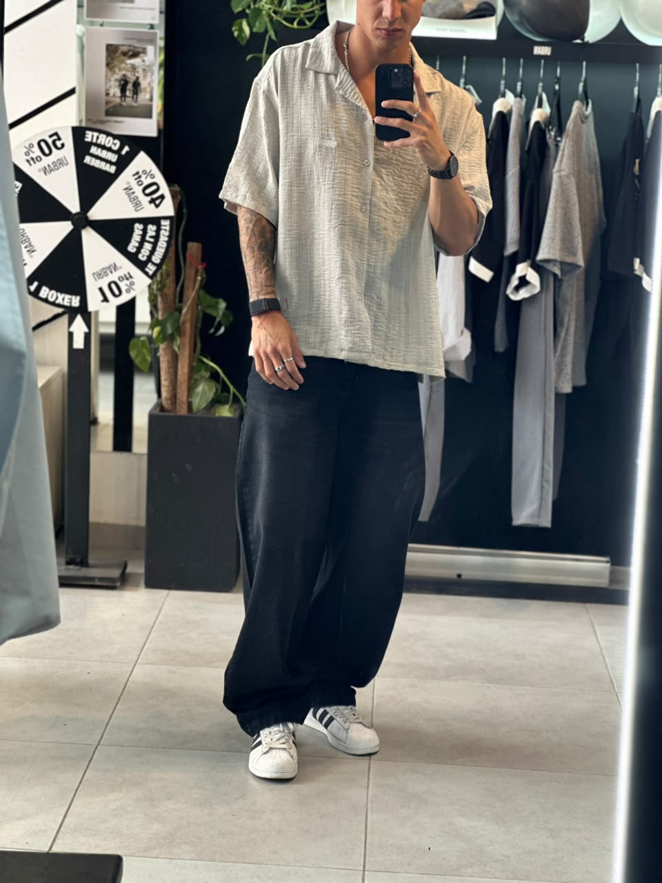 CAMISA URBAN SPRING GRIS - Imagen 2